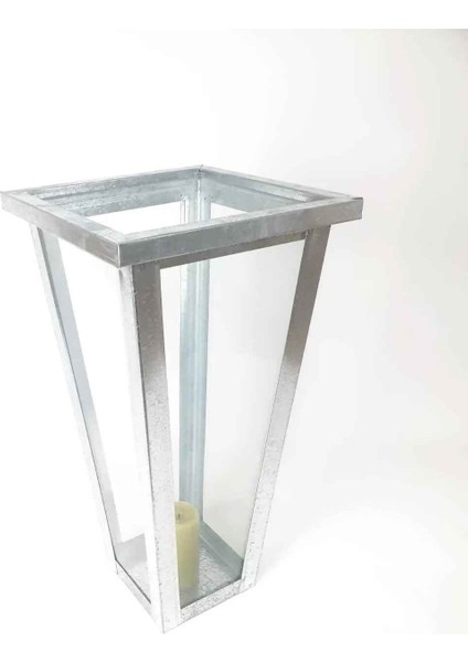 Çok Amaçlı Metal Çiçeklik Mumluk Camlı Galvaniz Vazo fırsatları