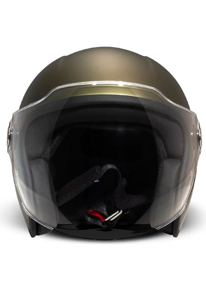 Demi-Jet P1 06 Olive Gold Açık Motosiklet Kaskı modelleri