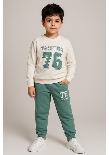76 Baskı 2 Ip Erkek Çocuk Eşofman Takım