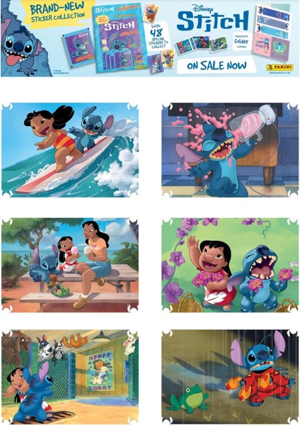 8 Paket Stitch Panini Süper Scrapbook Çıkartma 40 Adet Sticker fırsatları