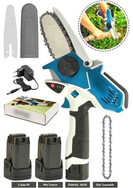 Armut Tip Çift Akülü Bıçkı Ağaç Kesme Dal Budama Şarjlı El Zincirli Testeresi Dal Budama Makinesi fiyatları