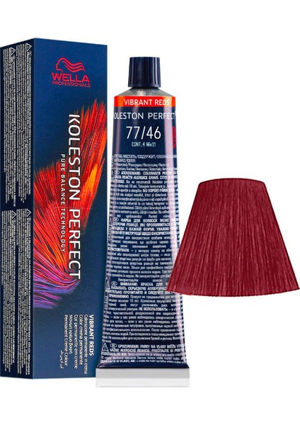 Koleston Perfect Me + Vibrant Reds 77 - 46 Yoğun Kırmızı Menekşe Kalıcı Saç Boyası 60 ml