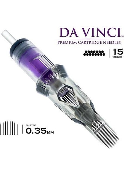 Davinci V2 | 1215 Cmlt | Curved Magnum Long Taper Kartuş Dövme İğnesi fiyatları