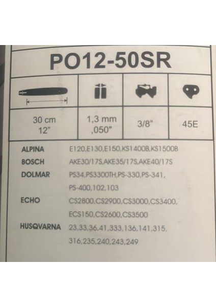 Motorlu Testere Alpına Uyumlu 91 22.5 Diş Kılavuz Zincir Set E120 E130 E150 KS1500B Modellere Uyumlu fırsatları