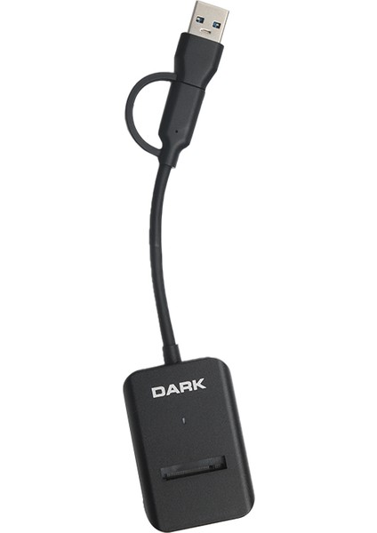 USB 3.1 - M.2 NGFF (10Gbps) Taşınabilir Disk Yerleştirme Adaptörü (USB-A ve USB-C Çift Başlık) (DK-AC-DSEM3)