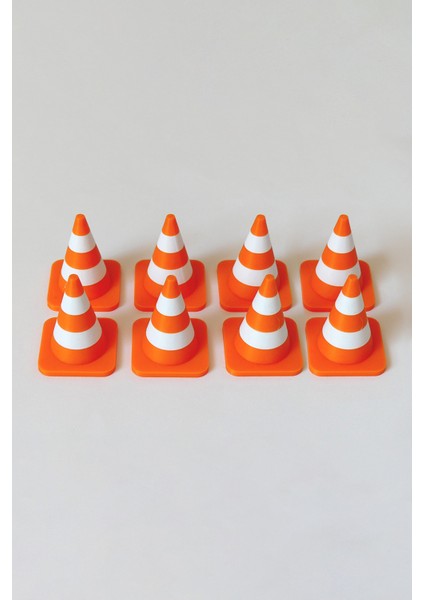 Mini Trafik Konisi 8’li Set - Bioplastik modelleri