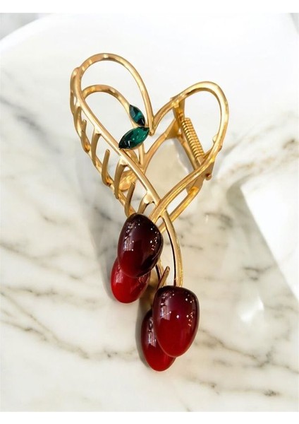 Kirazlı Metal Gold Mandal Toka Vip Kalite