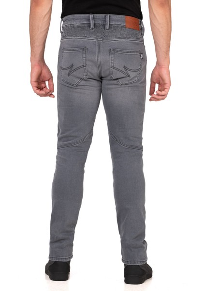 Iron Shield Flexi Grey Korumalı Motosiklet Kot Pantolonu Erkek fırsatları