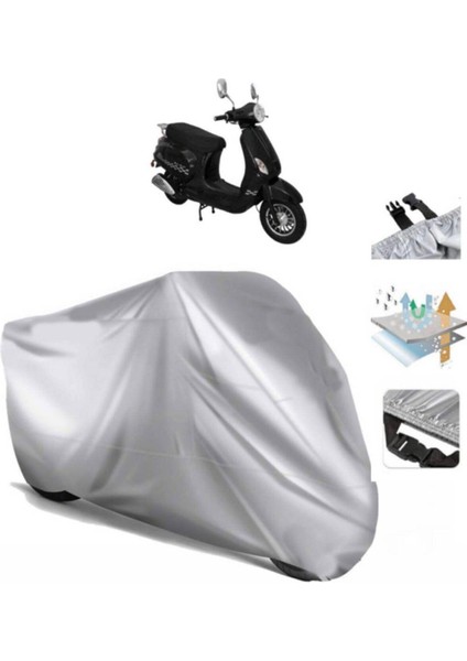 | Rmg Moto Gusto Diva 50 Arka Çanta (Bağlantı Tokalı) Uyumlu Solarblock Uyumlu Motosiklet Brandası | Su Geçirmez, %99 UV, Yansıtıcı Gümüş Üst fiyatları