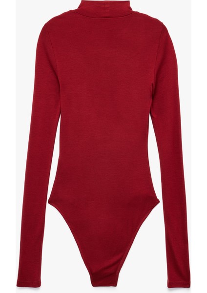 Slim Fit Uzun Kollu Dik Yaka Bodysuit fiyatları