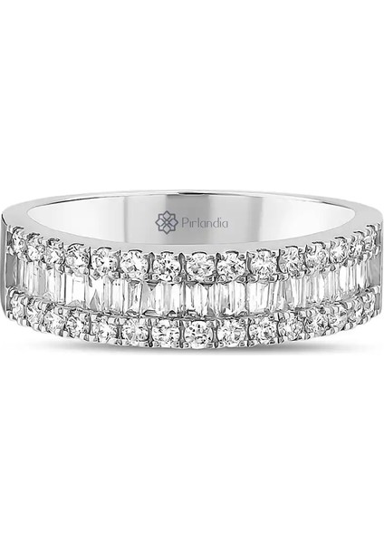 0,82 Karat Pırlanta Baget Yüzük