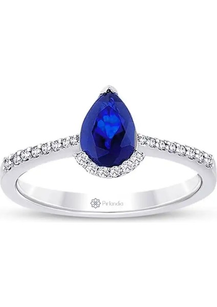 1,04 Karat Pırlanta Safir Yüzük
