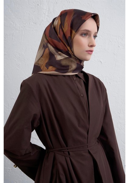 Geometrik Desenli Saf Ipek Twill Eşarp 9413D 35 fiyatları