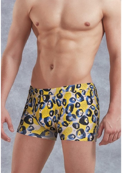 Erkek Modal Çok Renkli Baskılı Boxer 1799