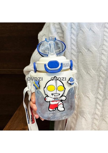 820ML Ultraman Çocuk Pipetli Kupa (Yurt Dışından)