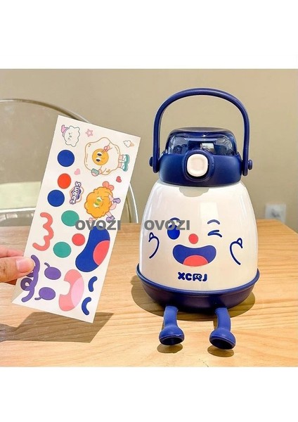 750ML Karikatür Yüksek Değerli Kupa 304 Paslanmaz Çelik Yalıtımlı Kupa, Temizleme Seti ile (Yurt Dışından) indirimleri