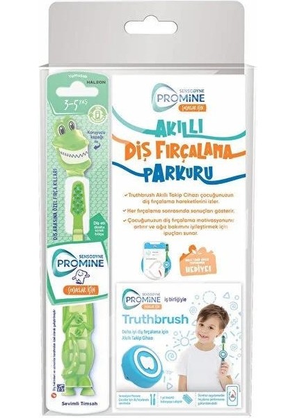 Promine Kids Timsahlı Diş Fırçası Seti 3-5 Yaş