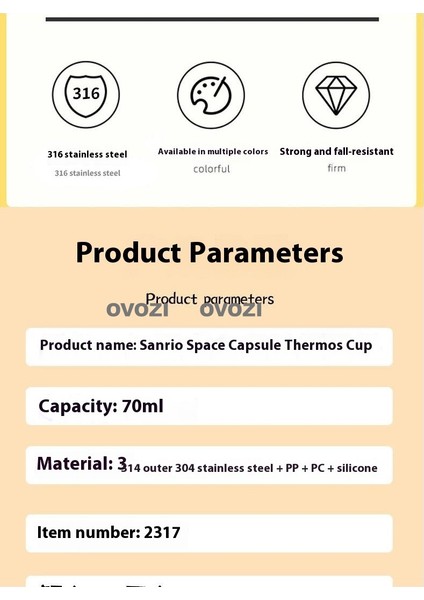 700ML Sanrio Lisanslı Sevimli Çizgi Film Paslanmaz Çelik Yalıtım Kabı (Yurt Dışından) modelleri
