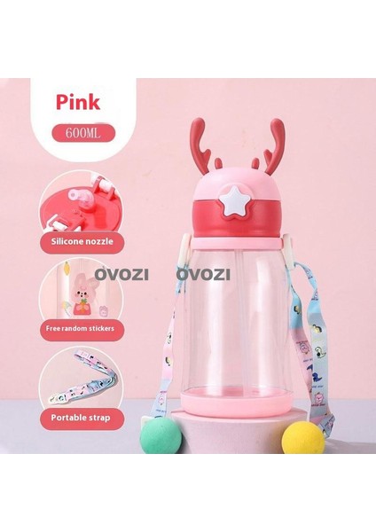 600ML Çıkartmalı Karikatür Boynuzlu Kupa (Yurt Dışından)