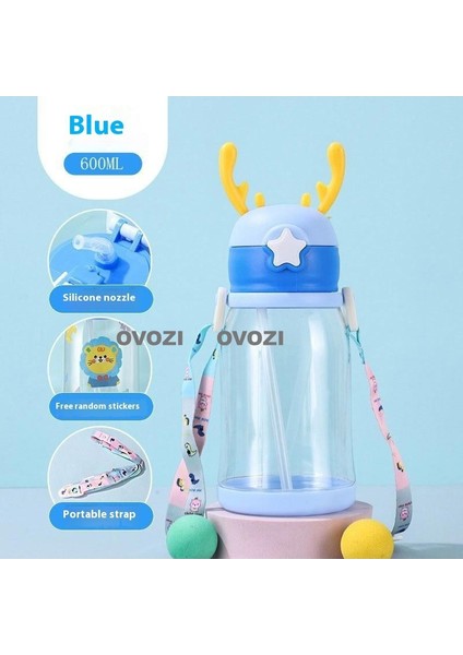 600ML Çıkartmalı Karikatür Boynuzlu Kupa (Yurt Dışından)