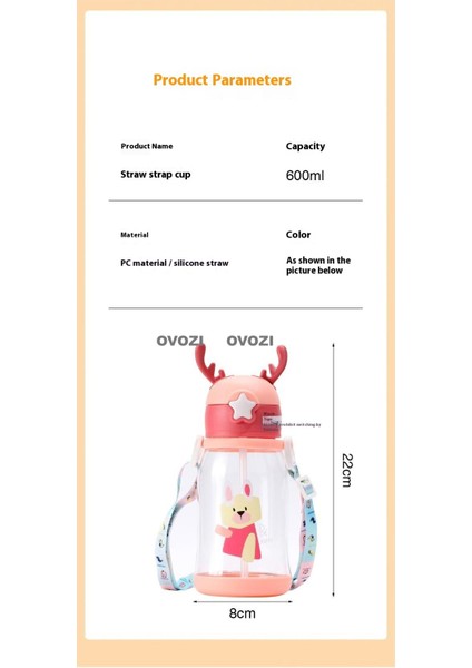 600ML Çıkartmalı Karikatür Boynuzlu Kupa (Yurt Dışından) fırsatları