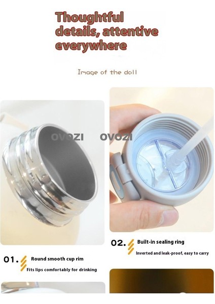 520ML Karikatür 316 Paslanmaz Çelik Öğrenci Çocuk Yalıtımlı Pipetli Dak (Yurt Dışından) modelleri