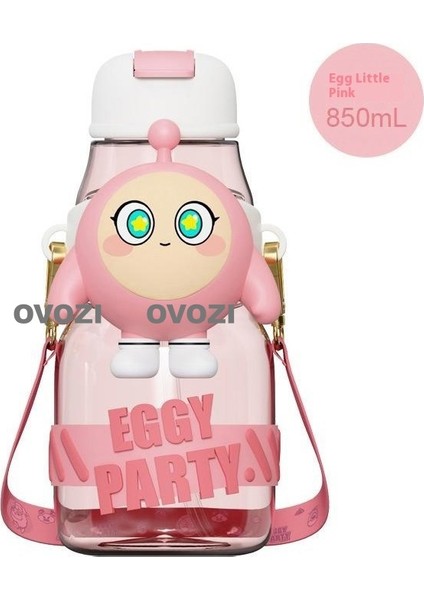 850ML Karikatür Yüksek Değerli Öğrenci Çocuk Pipetli Su Dağı (Yurt Dışından)