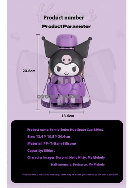 850ML Karikatür Yüksek Değerli Öğrenci Çocuk Pipetli Su Dağı (Yurt Dışından) modelleri