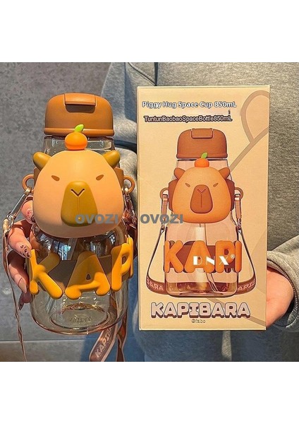 850ML Karikatür Yüksek Değerli Öğrenci Çocuk Pipetli Su Dağı (Yurt Dışından)