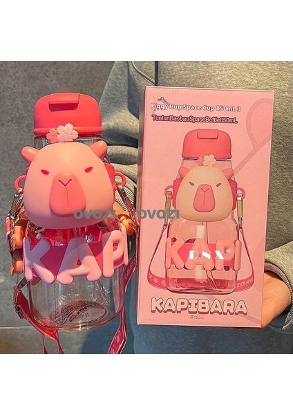 850ML Karikatür Yüksek Değerli Öğrenci Çocuk Pipetli Su Dağı (Yurt Dışından)