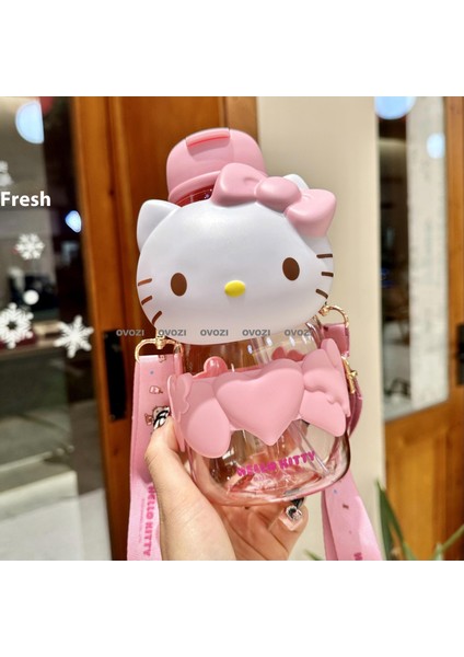 850ML Karikatür Yüksek Değerli Öğrenci Çocuk Pipetli Su Dağı (Yurt Dışından)