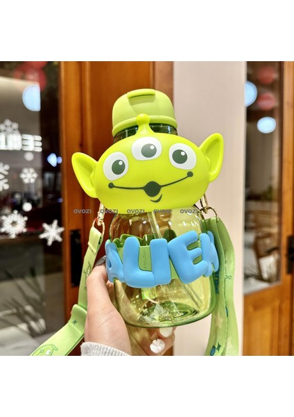 850ML Karikatür Yüksek Değerli Öğrenci Çocuk Pipetli Su Dağı (Yurt Dışından)