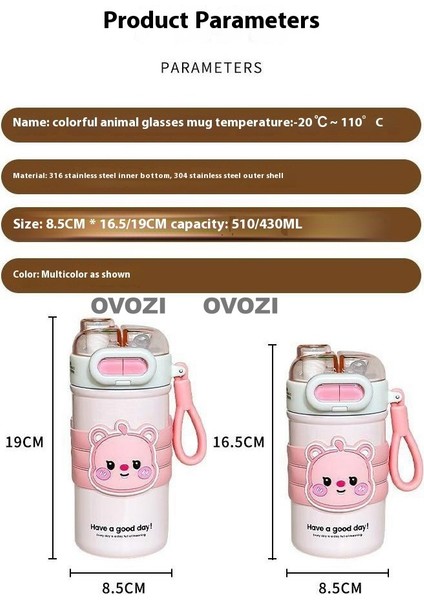 430ML Yüksek Değerli 316 Paslanmaz Çelik Öğrenci Çocuk Isı Yalıtım Dağı (Yurt Dışından) modelleri