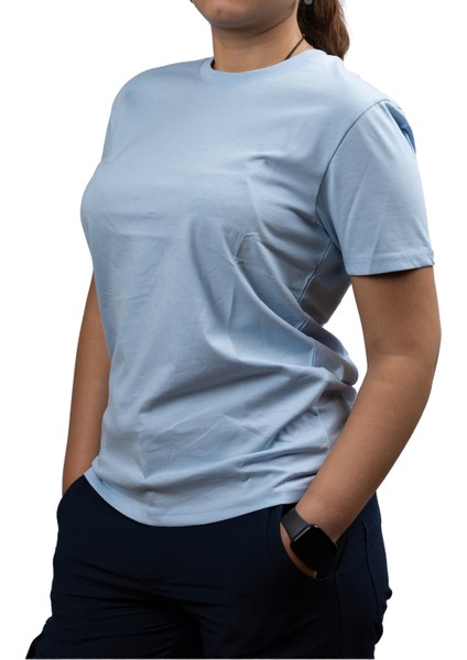 Fit Kesim Sıfır Yaka Unisex T-Shirt