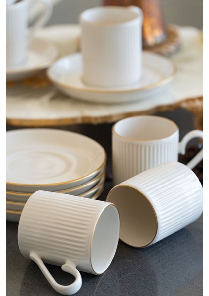 Bulut Altın Yaldız 12 Parça 6 Kişilik Kahve Fincan Takımı modelleri