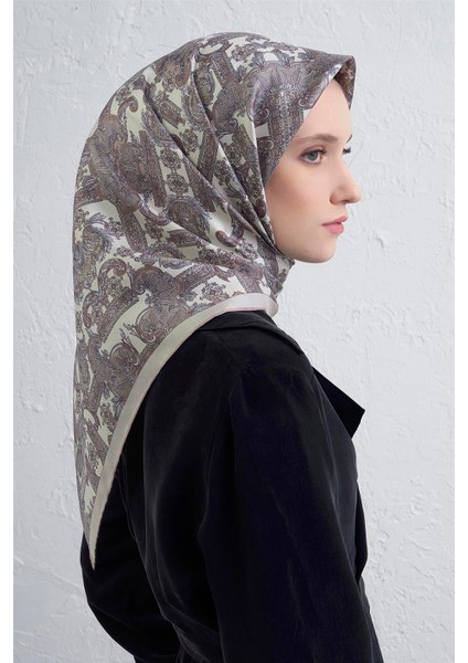 Etnik Desen Saf Ipek Twill Eşarp 9416D 83 fiyatları