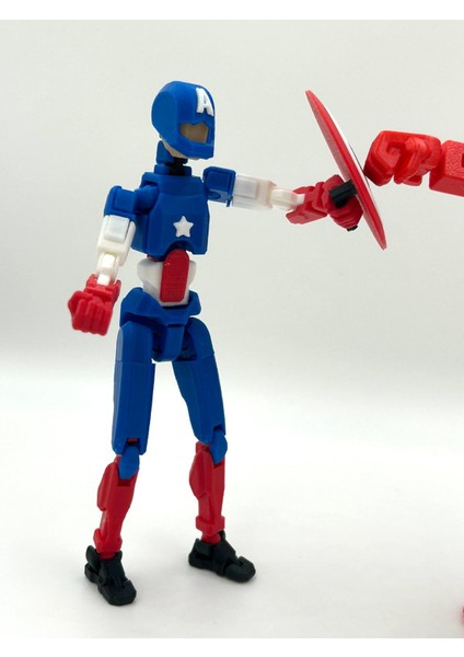 Dummy Captain America Hareketli Mini Figür
