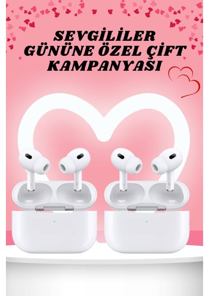 Sevgiliye Hediye Çift Kulaklığı Yeni Nesil Pro Kulaklık Sevgililer Gününe Özel Kampanya