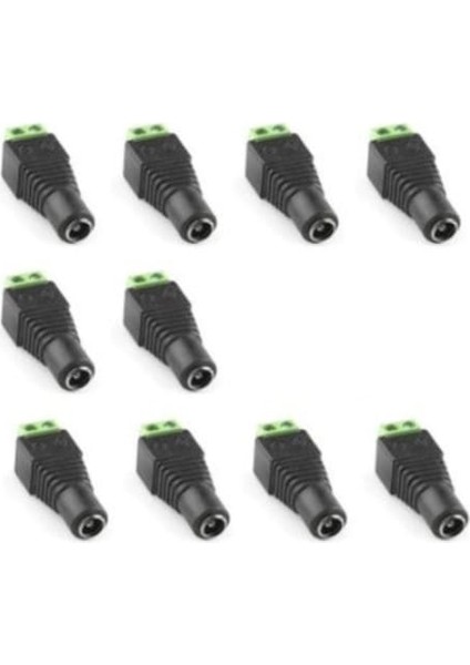 Klemens Girişli Dişi Dc Barrel Jack Power Konnektör 10 Adet