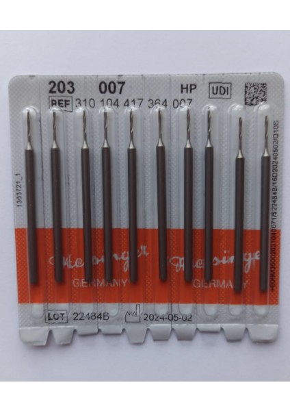 203 007 Hp Meisinger Büküm Matkabı Çelik Rond Frez Piyasemen Hp 007 Meisinger 10 Lu Paket