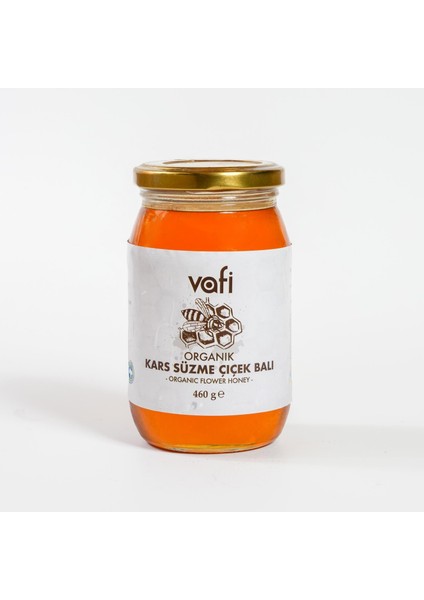 Organik Kars Süzme Çiçek Balı 460 gr