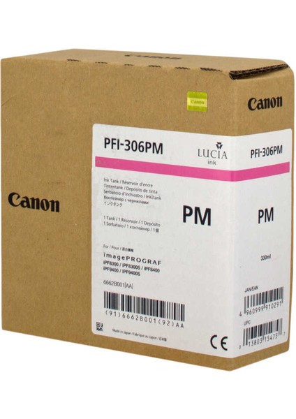 PFI-306PM Photo Magenta Kartuş 330ML