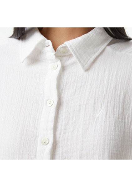 Kadın Beyaz Oversize Fit Gömlek indirimleri