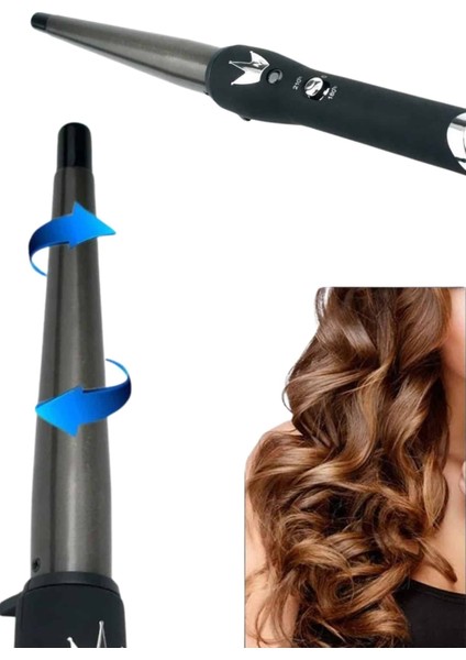 Isı Ayarlı 19MM Saç Maşası Belirgin Bukleler Ince Maşa Seramik Kaplama indirimleri