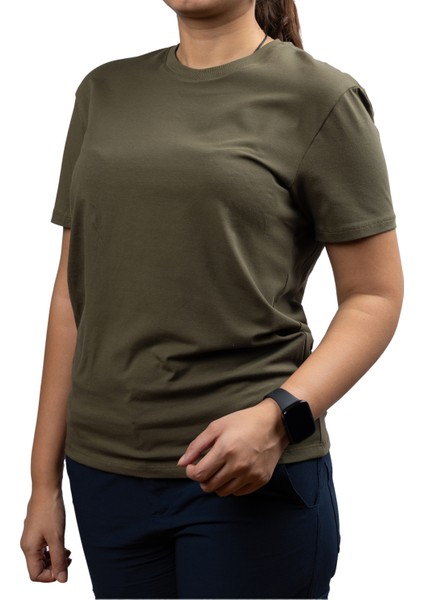 Fit Kesim Sıfır Yaka Unisex T-Shirt