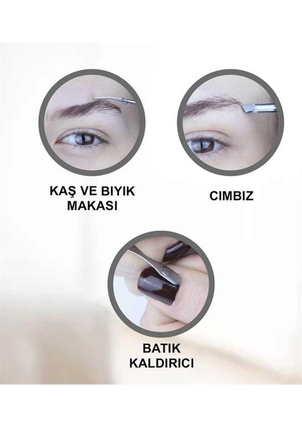 7 Parça Manikür Pedikür Seti El Ayak Bakımı Çantalı Paslanmaz Çelik modelleri