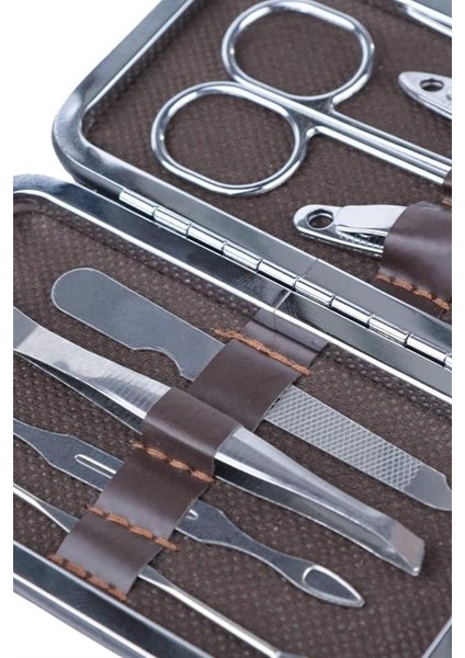 7 Parça Manikür Pedikür Seti El Ayak Bakımı Çantalı Paslanmaz Çelik indirimleri