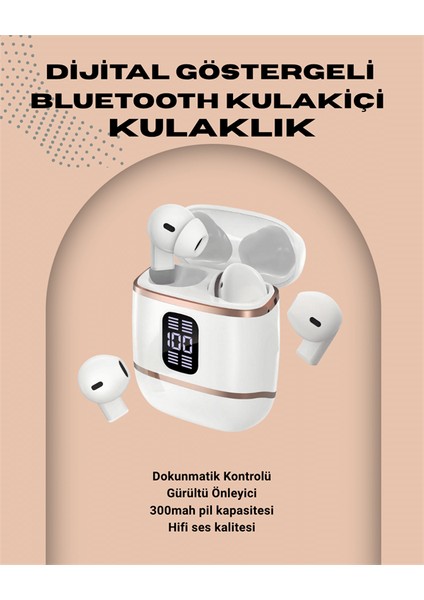 Kulakiçi Bluetooth Kulaklık V5.3 – 4’lü Set, Dijital Ekranlı, Gürültü Engelleme fiyatları