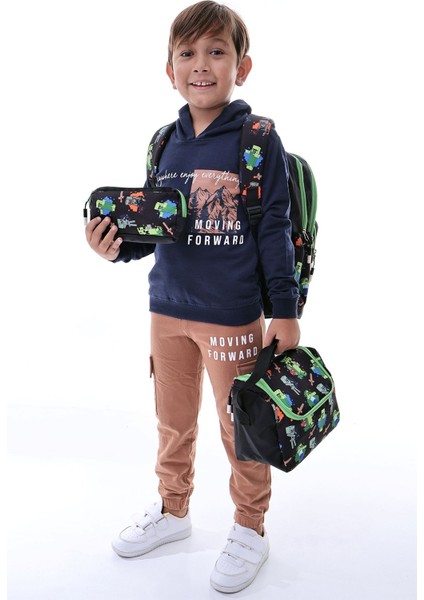 Adventure Is An Attıtude Temalı Çocuk Okul Çanta Seti (Sırt Çantası - Beslenme Çantası - Kalemlik) fiyatları