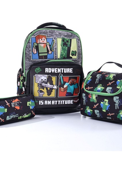 Adventure Is An Attıtude Temalı Çocuk Okul Çanta Seti (Sırt Çantası - Beslenme Çantası - Kalemlik) fırsatları